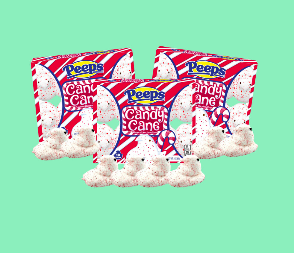 Peeps candy cane