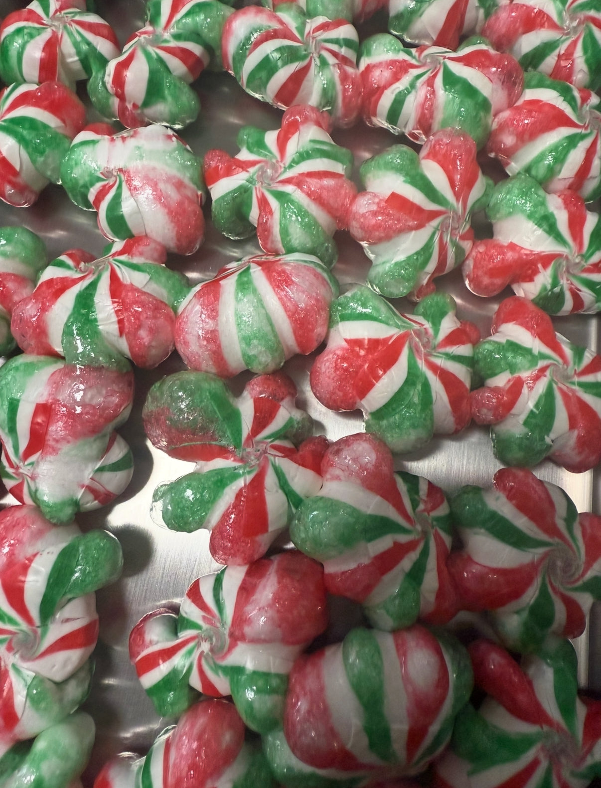 Rock candy mint swirl